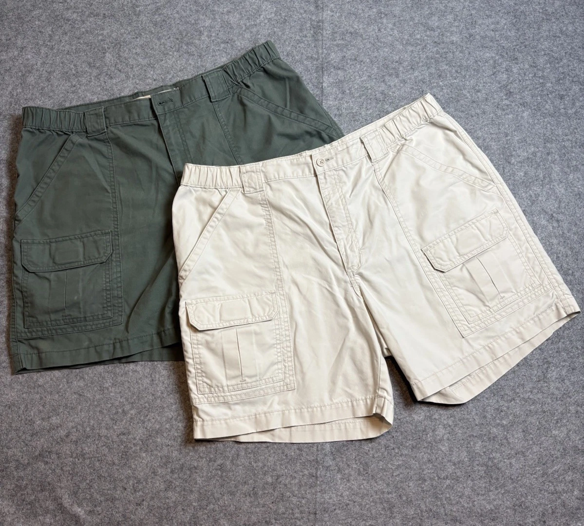 Savane Cargo shorts Men's Size 38 Canvas Outdoor Fishing Hiking Casual Flex Wais