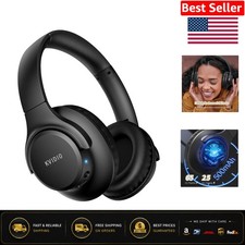 Bluetooth Headphones: 65 Hours Battery  Deep Bass for Travel  Work