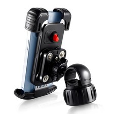 Motorcycle Phone Mount Holder with Vibration Dampener and Upgraded Handlebar ...