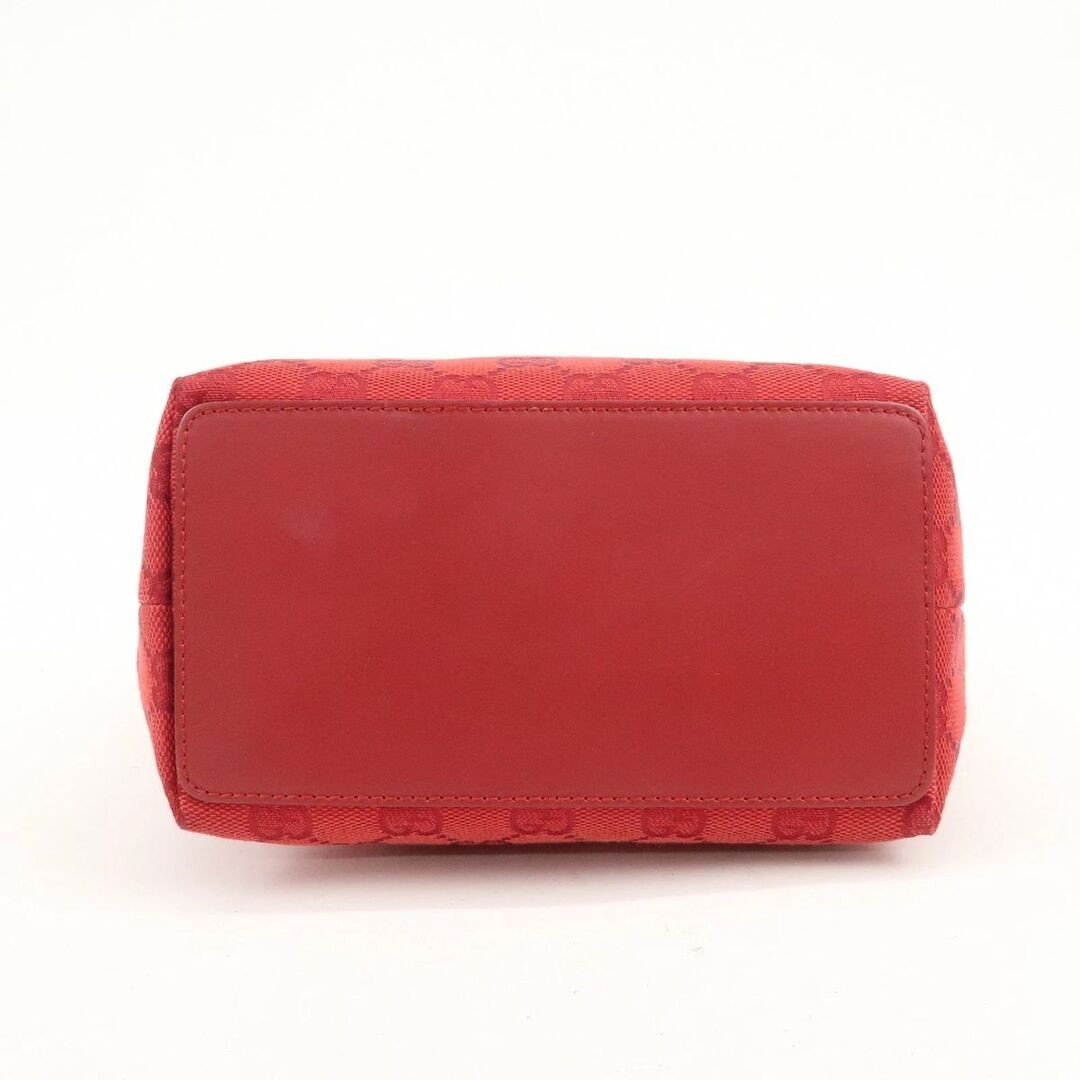 Gucci GG Canvas Leather Shoulder Bag Red Used, Gold Hardware thumbnail 5