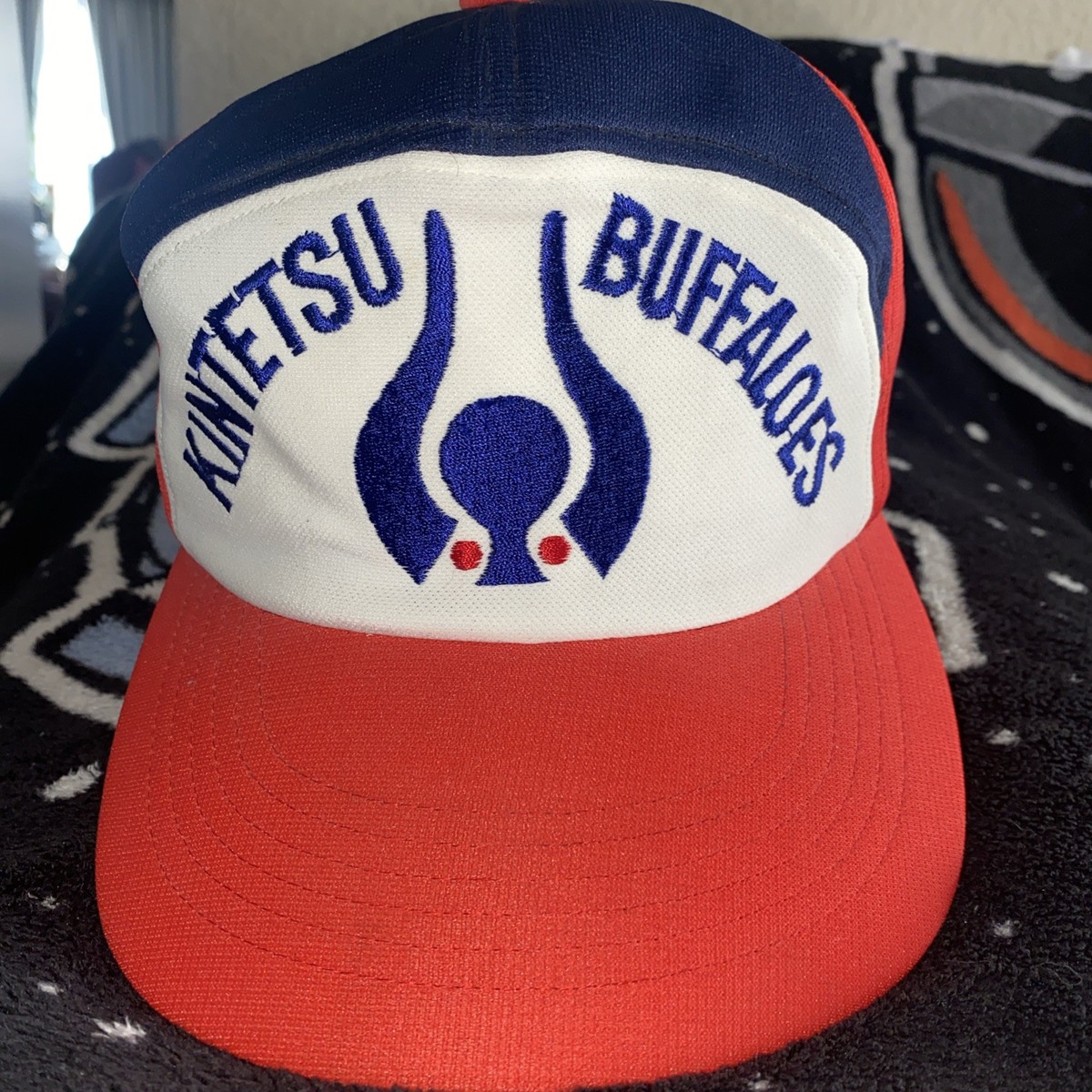 KINTETSU BUFFALOES メッシュキャップ Vintage Kintetsu Buffaloes 80s Japanese Baseball Team Size Large