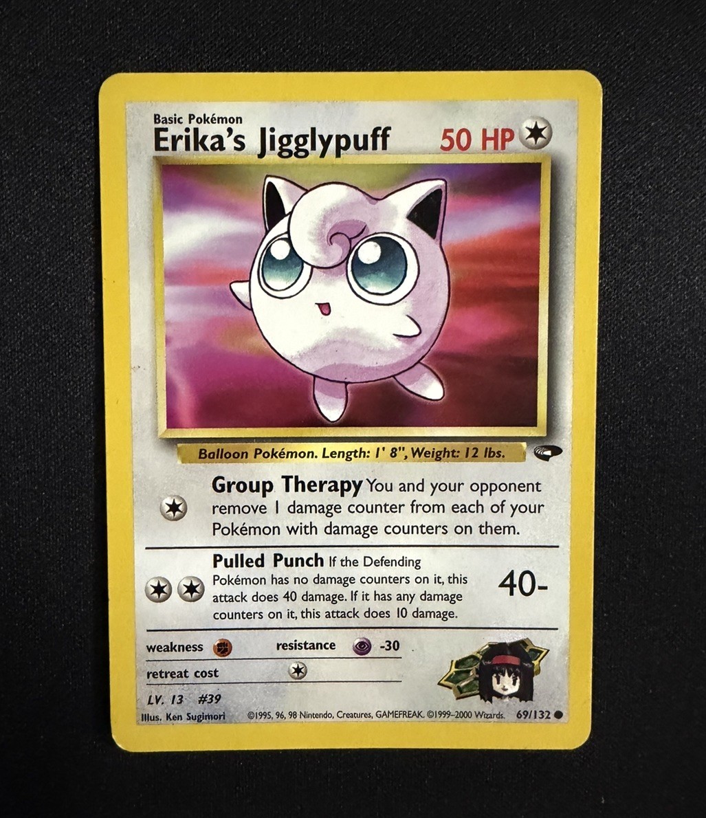Erika's Jigglypuff 69/132 Gym Challenge Pokemon Card | eBay