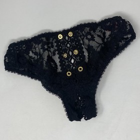 Agent Provocateur Stevie Black Ouvert Brief AP3 Medium New