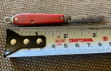 Vintage Small Foldable Pocket Knife Keychain - Made in USA