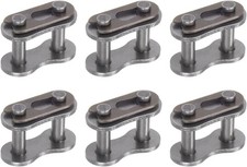 6PCS 40 Chain Master Link Connectors 1/2in Pitch Carbon Steel Roller Links