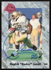 Raghib Rocket Ismail Signed 1991 Classic Rookie Card #102 Notre Dame. rookie card picture