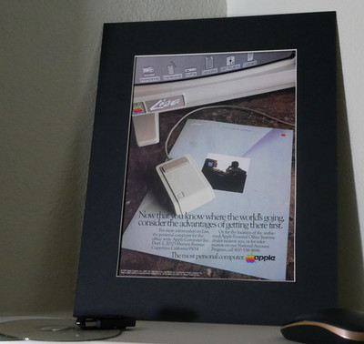 Apple Lisa Vintage 1983 Ad Tech Artifact 80s Digital Computer Steve Jobs PC Mac