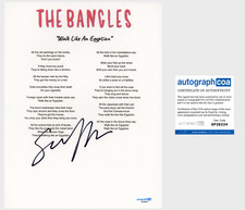 Susanna Hoffs 'The Bangles' Signed Lyric Sheet 'Walk Like An Egyptian' ACOA