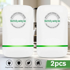 2Pcs Power Saver Electricity Saving Box 28KW Smart Energy Saving Device US Plug