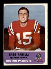 1962 Fleer #4 Babe Parilli   VGEX X3689851