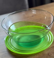 Tupperware Schale Eleganzia 4,6L grün Bowle mit Deckel  wie NEU