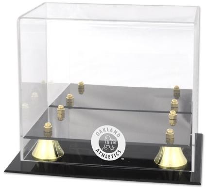 Oakland Athletics Golden Classic Logo Mini Helmet Case-Fanatics