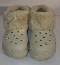 Crocs- unisex Adults Cozy Beige Slip-on Men's Size 6 / Women's Size 8