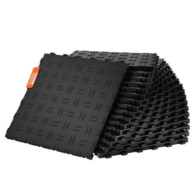 VEVOR Garagenfliesen 25er Set 30x30cm Stecksystem Schwarz