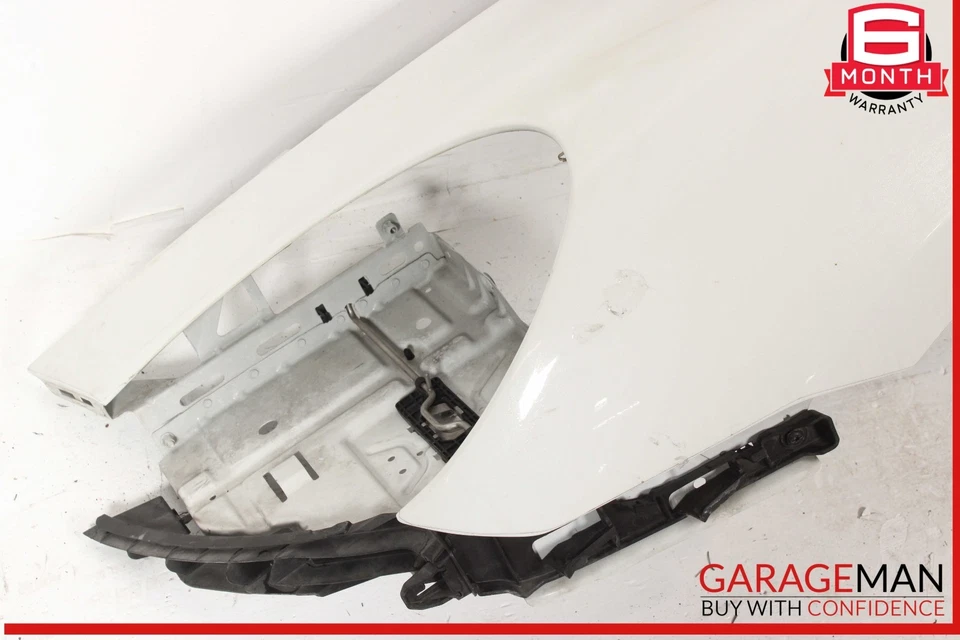 Conjunto guardabarros lado conductor izquierdo Porsche Cayenne 958 11-14 blanco OEM Foto 2 de 4