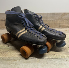 Vintage Sure-Grip Cyclone Leather Roller Skates - Size 7 - Fast Ship