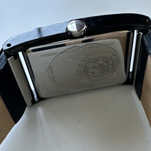Citizen Eco-Drive 180 Black Dial Black Leather Men's Watch Item No. BL6005-01E - Picture 20 of 24
