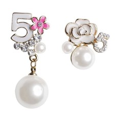 Pearl Earrings Jewelry Stud Long Fashion Luxury Christmas Gift Simulated Dangle