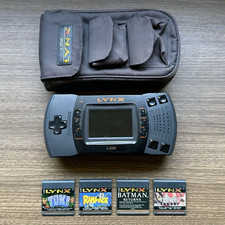 Vintage ATARI LYNX II Handheld Console w/ Car...