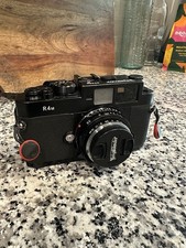 Voigtlander Bessa R4M fotocamera pellicola 35 mm telemetro solo corpo nero, pellicola TESTATA