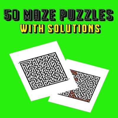 50 Maze Puzzles With Solutions Puzzle Wizard Amazon Digital Servi