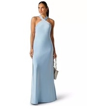Adrianna Papell Women's Halter Neck Sleeveless Gown Sz 2 249 790