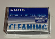 Sony 8mm Hi8 Video 8 8mm Head Cleaner / Cleaning Cassette Tape V8-6CLD 