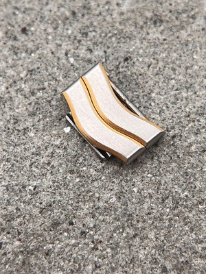 #1615 ORIGINAL EBEL WAVE 12mm BICOLOR EDELSTAHL GOLD BANDGLIED GLIED ELEMENT