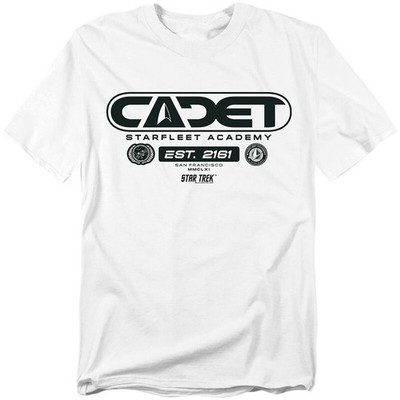 Star Trek T-Shirt Herren Star Fleet Academy Cadet weiß