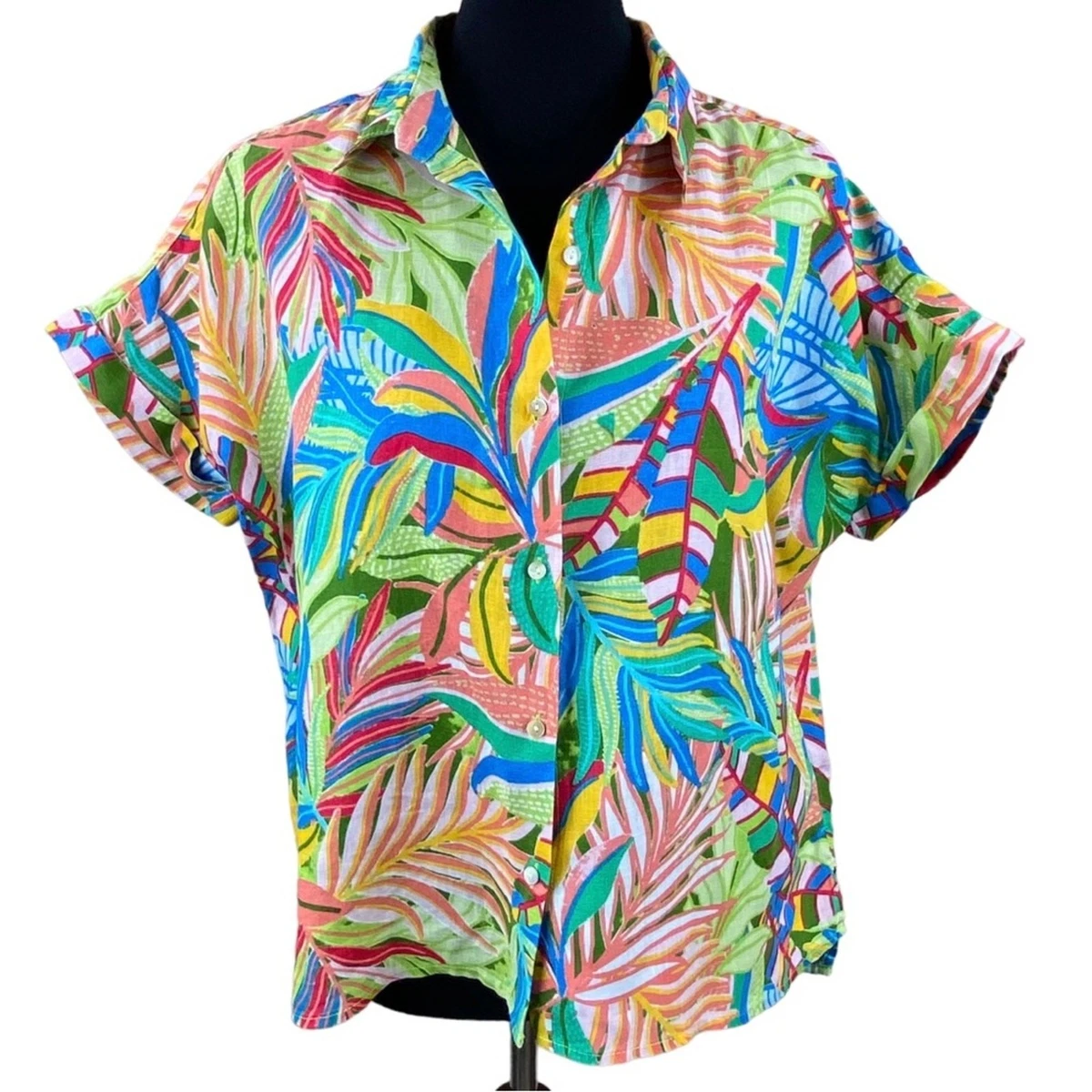 Women's Plus Size Boho V Neck Short Sleeve Geometric Print Summer Holiday Blouses