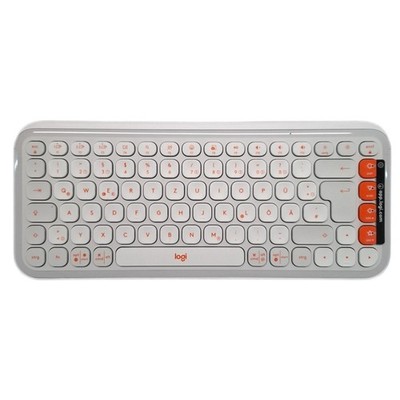 Logitech POP ICON Keys kabellose Bluetooth-Tastatur, Komfortables Tippen, progra
