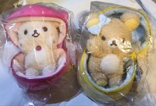 Rilakkuma Smiling Happy For You Stuffed Toy Set With Store Bag