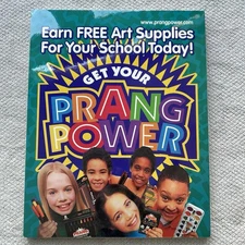 Vintage 90s PRANG POWER School Display Promo Poster W/ Frame 28” x 22”