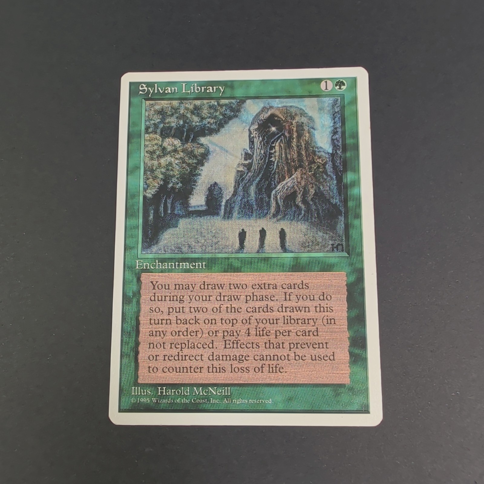 MTG Sylvan Library 4th Edition Fourth 1995 Rare Green Enchantment LP