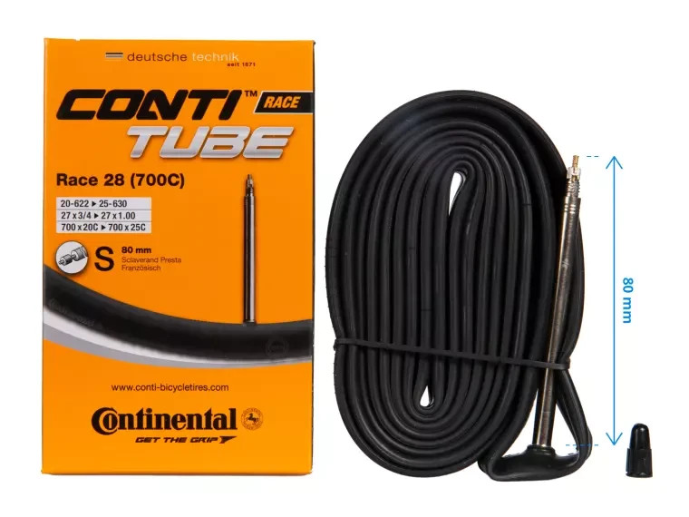 Continental Race 28 Light 700x20-25C 80mm SV SMOOTH VALVE Inner Tube NEW