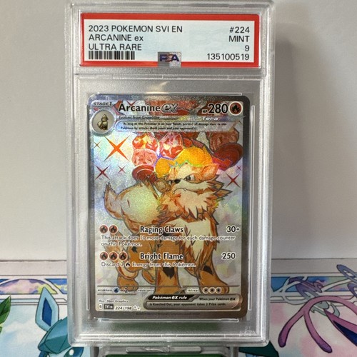 Arcanine ex graded PSA 9 for sale on eBay