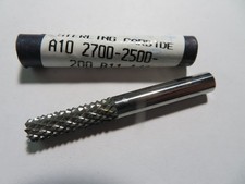 STERLING Carbide 1/4" Double Cut 2" OAL Cylinder Bur Burr Die Grinder Bit USA