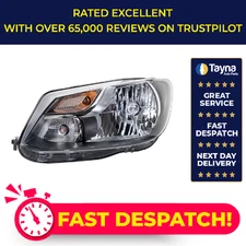 Headlight Headlamp fits VW CADDY Mk3 2.0 Right 10 to 13 BSX O/S Driver Side New
