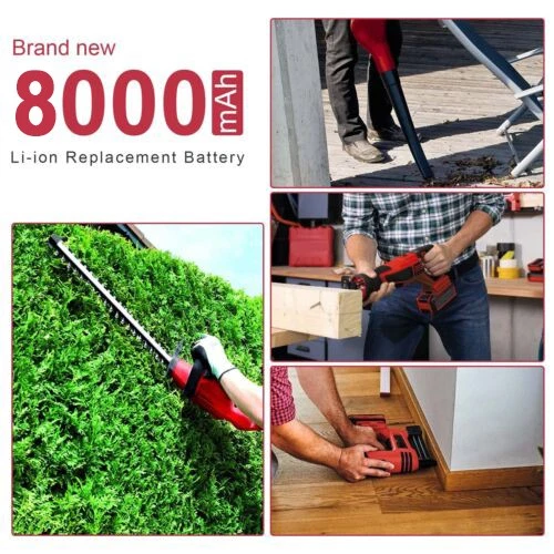 8,0Ah Ersatzakku Für Einhell Akku 18V Power X-Change PXC LED 3A Ladegerät - Bild 3 von 4