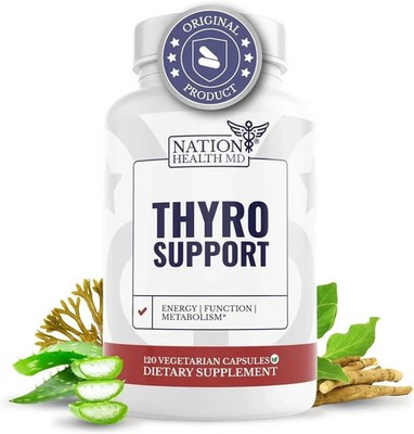 Thyro Support,Thyroid Supplement with Selenium, Bladderwrack & Zinc, Pack of 1 .