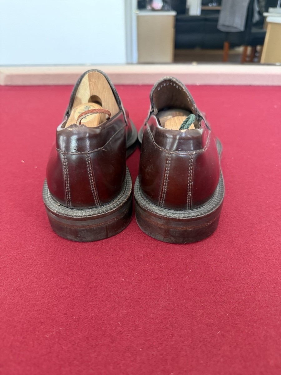 靴 BROOKS BROTHERS #50036 Cordvan Brooks Brothers Cordovan Leather Loafer Dress Shoes Made In Italy