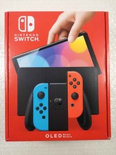 CONSOLE SWITCH MODELE OLED MANETTES JOY-CON BLEU ET ROUGE EURO NEW
