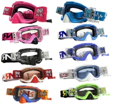 Rip N Roll RNR Hybrid XL 36mm Wide Vision Goggles Roll Off Autograss Oval Racing