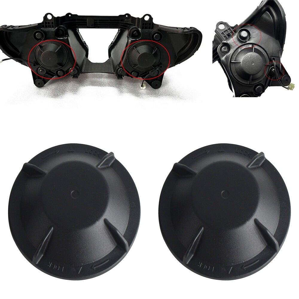 Headlight Rear Cover Boots Waterproof Cap For Kawasaki Ninja ZX-6R