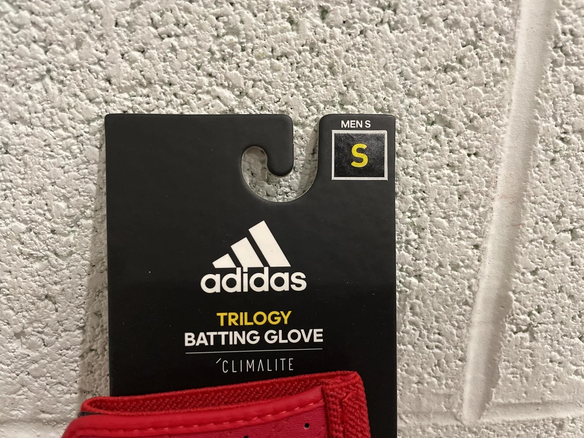 adidas Trilogy Batting Glove Climalite Men s Small Red