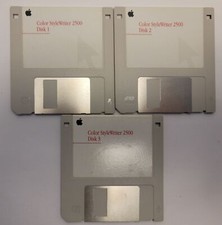 Apple Color StyleWriter 2500 Install Disks x3 Floppies - Tested w/ pics