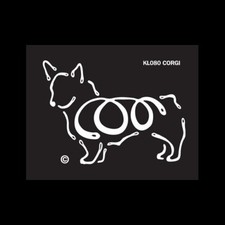 Corgi K Line Dog Breed Window Tattoo Decal