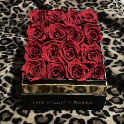 the million roses, Red Roses.  Dozen FOREVER ROSES, LONG-LASTING FLOWERS