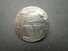 N835 MEDAL1909  NETHERLANDS 835  SILVER  BIRTH  PRINCESS JULIANA SEE DESCRIP