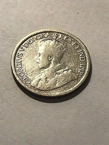 1918 Canada Silver 10 Ten Cents VG #17917 - 第 1/2 張圖片